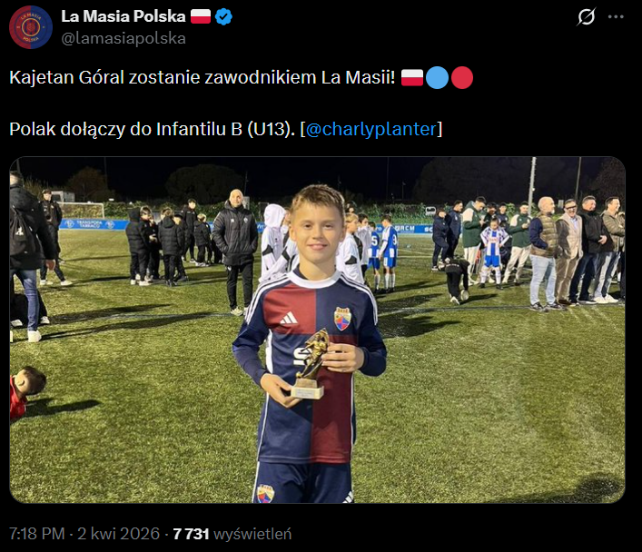 POLAK DOSTAŁ SIĘ DO SZKÓŁKI BARCELONY!